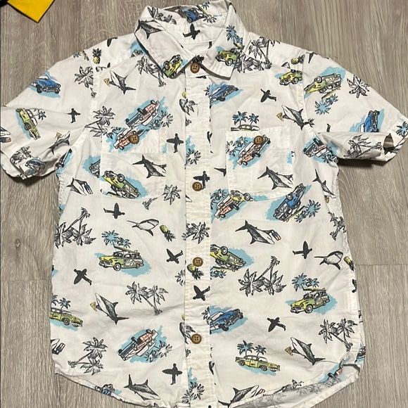 4/$30 Place Kids Tropical Print Shirt size small - Picture 1 of 1